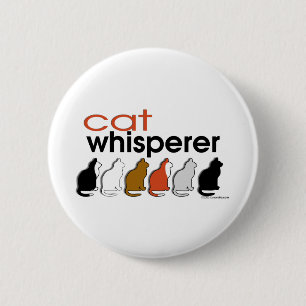 Bóton Redondo 5.08cm Whisperer do gato