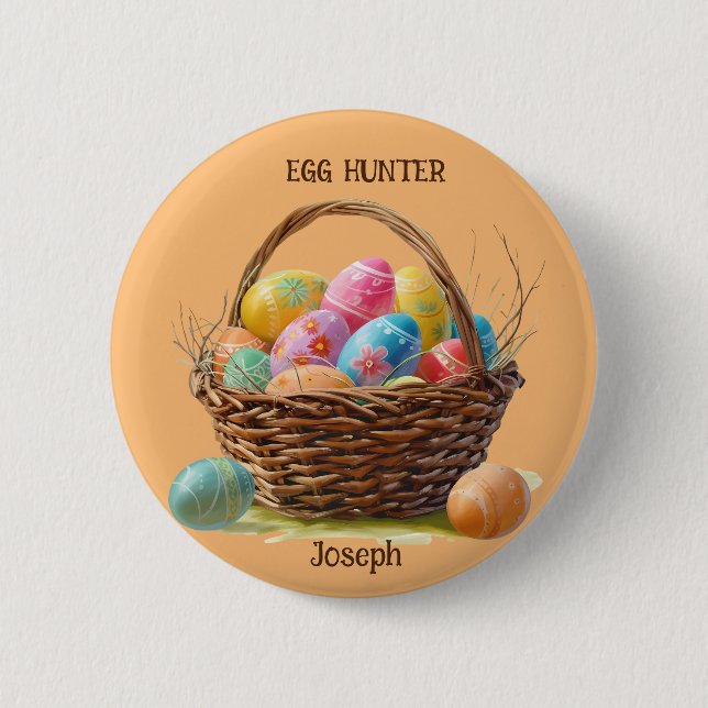 Bóton Redondo 5.08cm Wicker Wonderland Easter Ount Tote Bag (Frente)