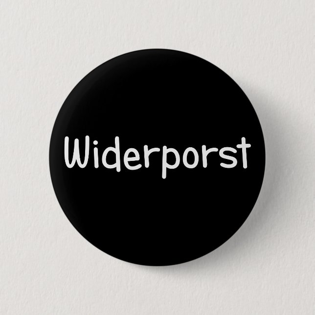 Bóton Redondo 5.08cm Widerporst (print white) (Frente)