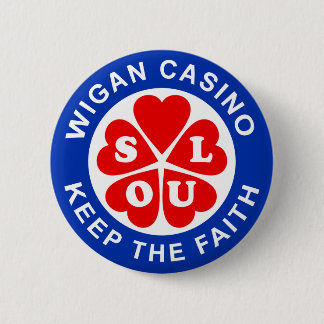 Bóton Redondo 5.08cm Wigan Casino Mantém A Fé