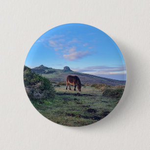 Bóton Redondo 5.08cm Wild Dartmoor Pony Horse