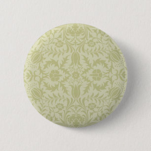 Bóton Redondo 5.08cm William Morris Borage Wedding Soft Green