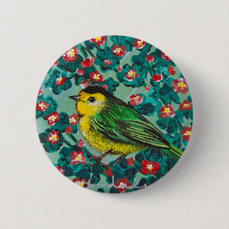 Bóton Redondo 5.08cm Wilson's Warbler