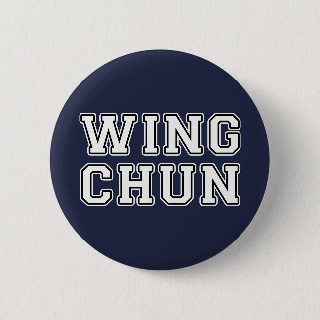 Bóton Redondo 5.08cm Wing Chun (Frente)