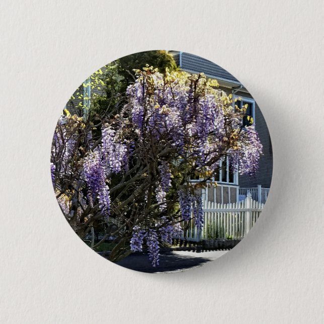 Bóton Redondo 5.08cm Wisteria in Bloom (Frente)