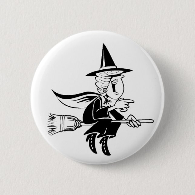 Bóton Redondo 5.08cm Witchy Poo Button (Frente)