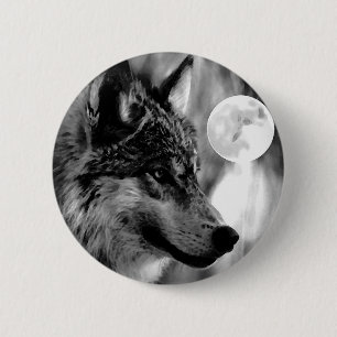 Bóton Redondo 5.08cm Wolf & Moon