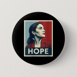 Bóton Redondo 5.08cm Womens Aoc Alexandria Ocasio Cortez 2028 Para Pres