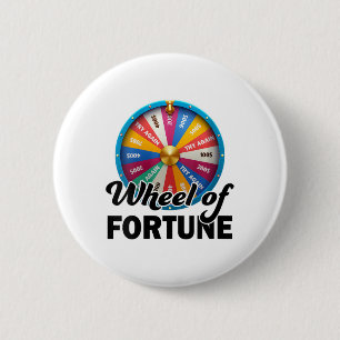 Bóton Redondo 5.08cm Womens Wheel Of Fortune Dad Fathers Day Wheel Of F