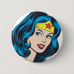 Bóton Redondo 5.08cm Wonder Woman Face