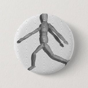 Bóton Redondo 5.08cm Wooden Human Mannequin