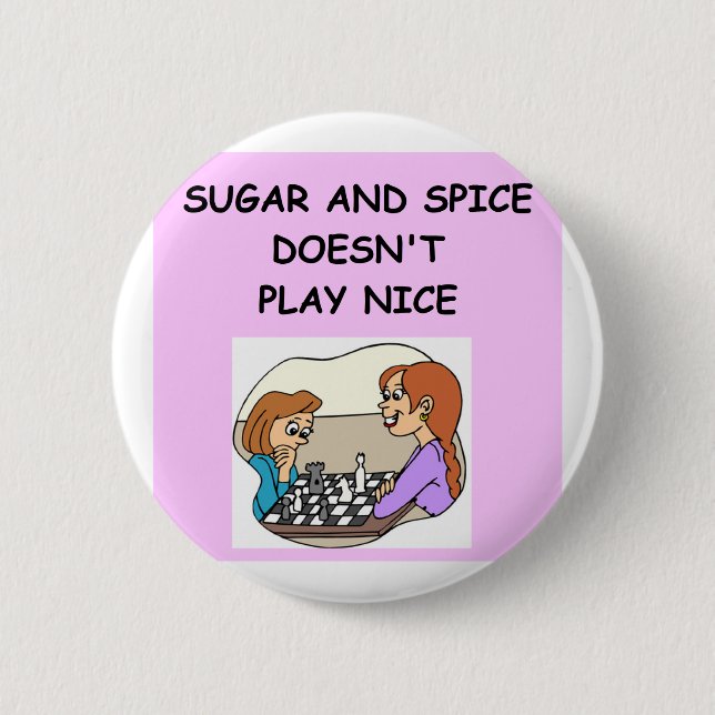 Bóton Redondo 5.08cm xadrez (Frente)