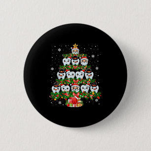 Bóton Redondo 5.08cm Xmas Luzes Dentes Dentistas Dentistas Dentes Dente