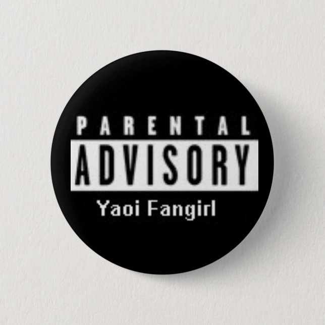 Bóton Redondo 5.08cm yaoi fangirl (Frente)