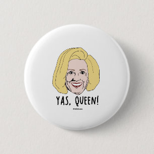 Bóton Redondo 5.08cm Yas Queen - Humor à paisana -