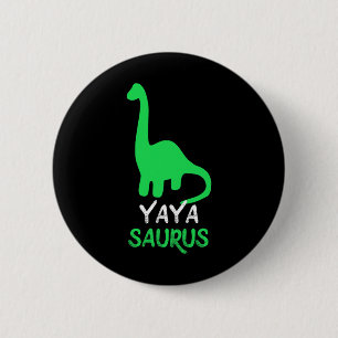 Bóton Redondo 5.08cm Yaya-saurus Funny Dino Dinosaur Yayasaurus