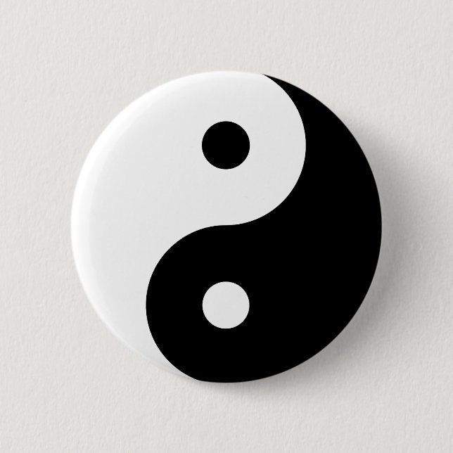 Bóton Redondo 5.08cm Yin Yang (Frente)