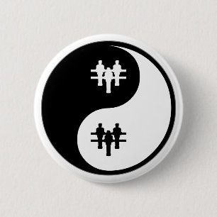 Bóton Redondo 5.08cm Yin Yang Foosball