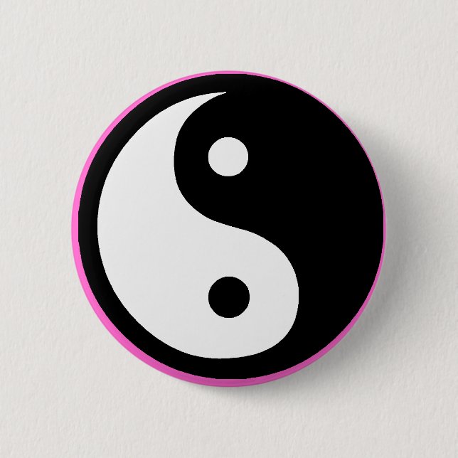 Bóton Redondo 5.08cm ying yang (Frente)