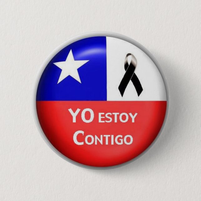 Bóton Redondo 5.08cm Yo Estoy Contigo - 2010 (Frente)