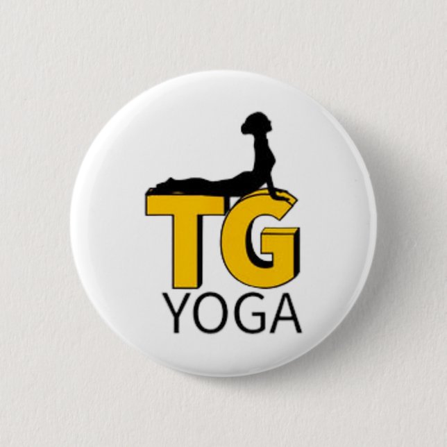 Bóton Redondo 5.08cm Yoga Com Logo Tg  (Frente)