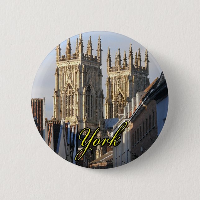 Bóton Redondo 5.08cm York Minster England (Frente)