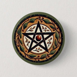 Bóton Redondo 5.08cm Yule Pentacle