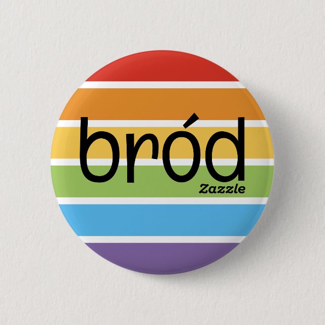 Bóton Redondo 5.08cm Zazzle Orgulho (Frente)