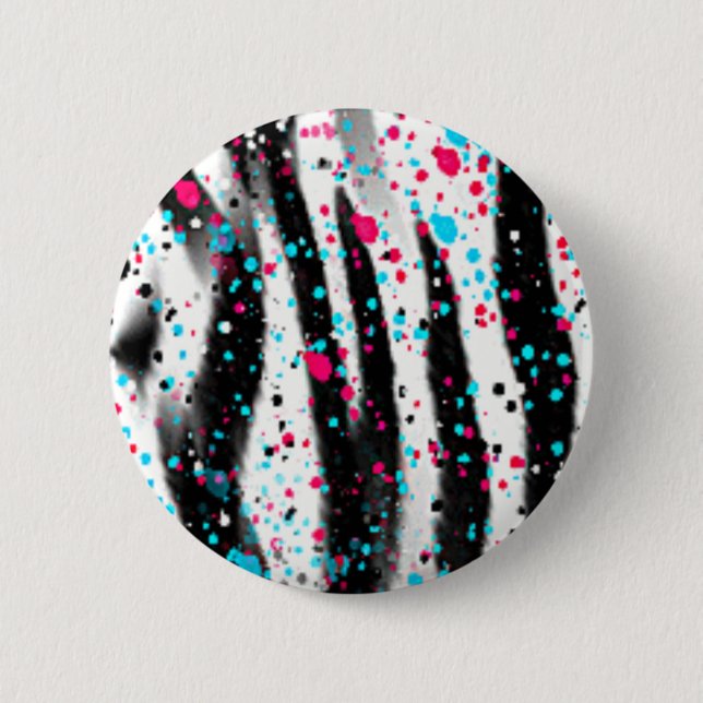 Bóton Redondo 5.08cm Zebra (Frente)