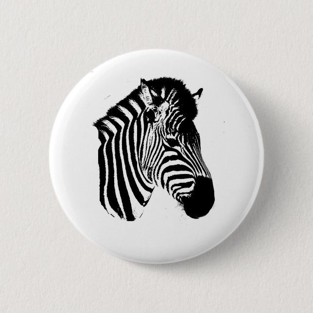 Bóton Redondo 5.08cm Zebra (Frente)