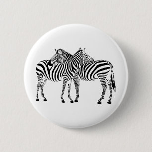 Bóton Redondo 5.08cm Zebra Love
