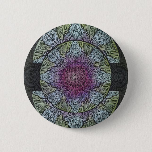 Bóton Redondo 5.08cm Zen Awakening, reiki, cura, chakra (Frente)