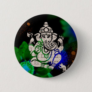 Bóton Redondo 5.08cm Zen Ganesh