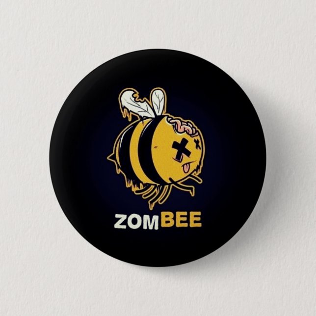 Bóton Redondo 5.08cm Zombee (Frente)