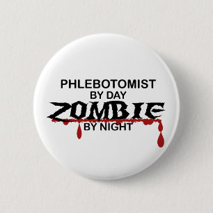 Bóton Redondo 5.08cm Zombi de Phlebotomist