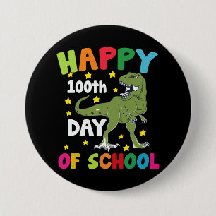 Bóton Redondo 7.62cm 100 Dias De Escola Trex 100º Dia de Escola 