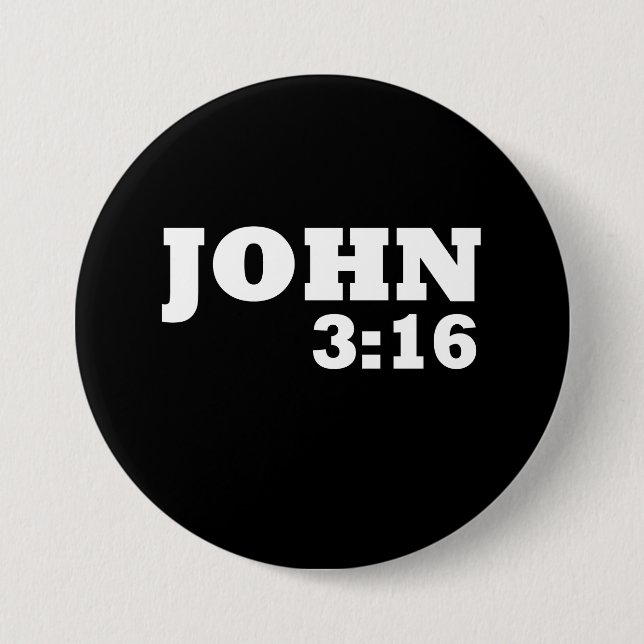 Bóton Redondo 7.62cm 3:16 de John (Frente)