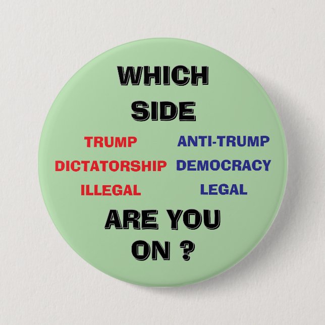 Bóton Redondo 7.62cm 3 inch round Button (Frente)