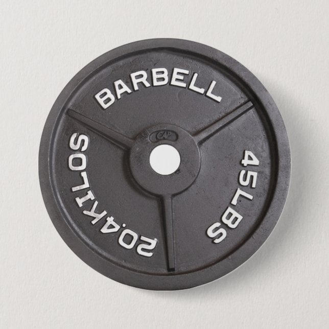 Bóton Redondo 7.62cm 45lb placa - Barbell (Frente)