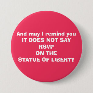 Bóton Redondo 7.62cm À nora contra a proibição da imigração