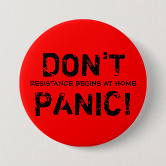 Bóton Redondo 7.62cm A resistência começa em casa o botão