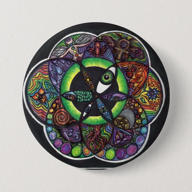 Bóton Redondo 7.62cm A semente (Frente)