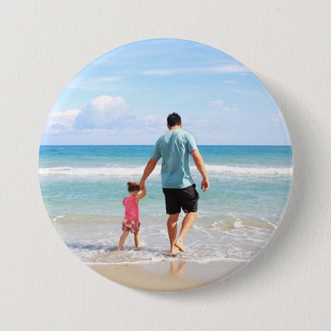 Bóton Redondo 7.62cm Adicionar sua própria foto e/ou texto (Frente)