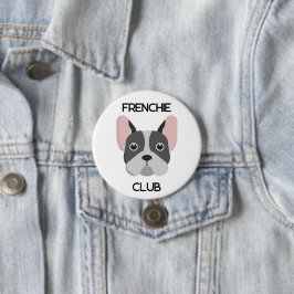 Bóton Redondo 7.62cm Amantes do Cachorro Bulldog Francês Frenchie Mamãe