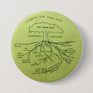 Bóton Redondo 7.62cm Amarelo da árvore do trunfo