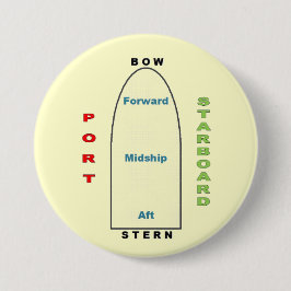 Bóton Redondo 7.62cm Amarelo da geografia do navio