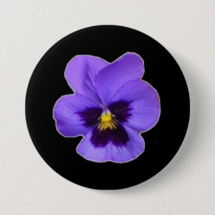 Bóton Redondo 7.62cm Amor perfeito roxo