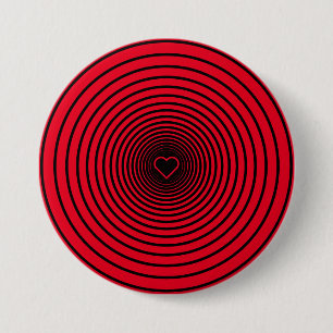 Bóton Redondo 7.62cm Amor Vermelho - Escolha suas Cores Favoritas -
