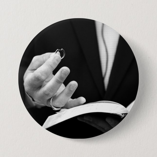 Bóton Redondo 7.62cm Anel de Pastor (Frente)