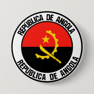 Bóton Redondo 7.62cm Angola Round Emblem